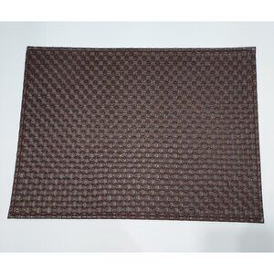 Placemats Set of 6 Vinyl Mats Indoor Outdoor Weave Table Setting 17.5"x13"